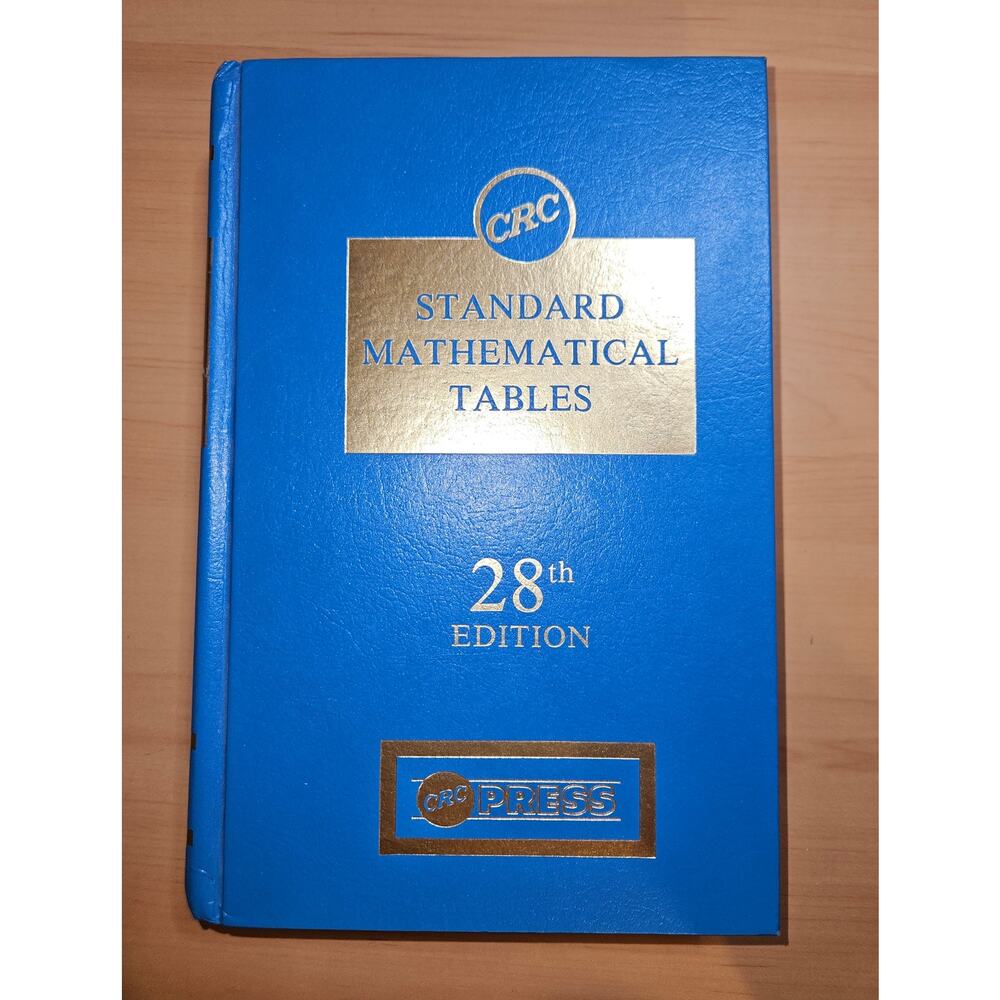 CRC Standard Mathematical Tables 28th Edition by William H. Beyer